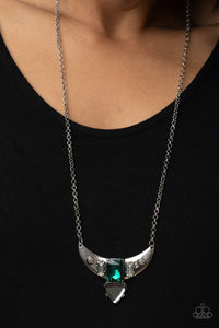 You the TALISMAN! - Green-Jewelry-Just Because Jewels, Paparazzi Accessories-Just Because Jewels