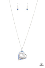 Load image into Gallery viewer, A Mothers Heart - Blue-Jewelry-Just Because Jewels, Paparazzi Accessories-Just Because Jewels