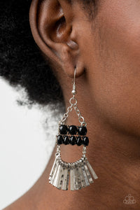 A FLARE For Fierceness - Black-Jewelry-Just Because Jewels, Paparazzi Accessories-Just Because Jewels