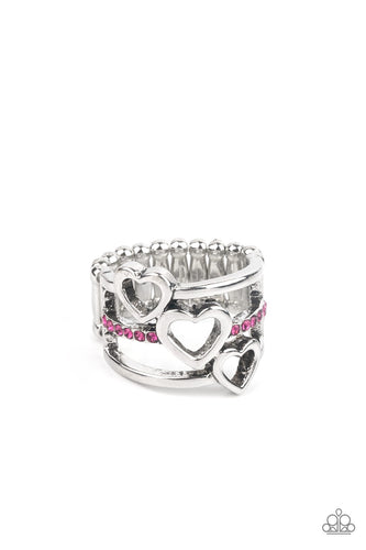 Give Me AMOR - Pink-Jewelry-Just Because Jewels, Paparazzi Accessories-Just Because Jewels