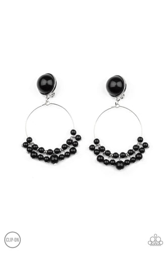 Cabaret Charm - Black-Jewelry-Just Because Jewels, Paparazzi Accessories-Just Because Jewels