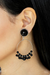 Cabaret Charm - Black-Jewelry-Just Because Jewels, Paparazzi Accessories-Just Because Jewels