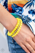 Load image into Gallery viewer, Vacay Vagabond - Yellow-Jewelry-Just Because Jewels, Paparazzi Accessories-Just Because Jewels