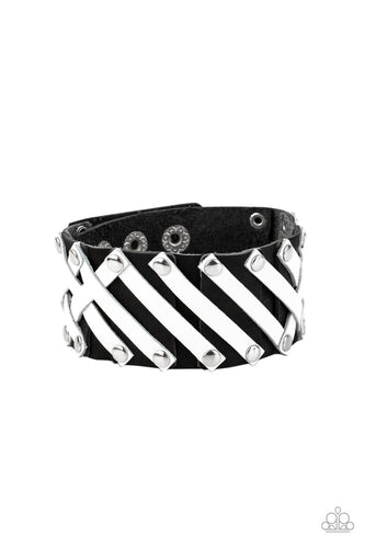 Rebel Rumble - Black-Jewelry-Just Because Jewels, Paparazzi Accessories-Just Because Jewels