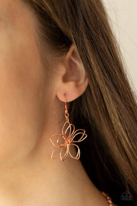 Flower Garden Fashionista - Copper-Jewelry-Just Because Jewels, Paparazzi Accessories-Just Because Jewels