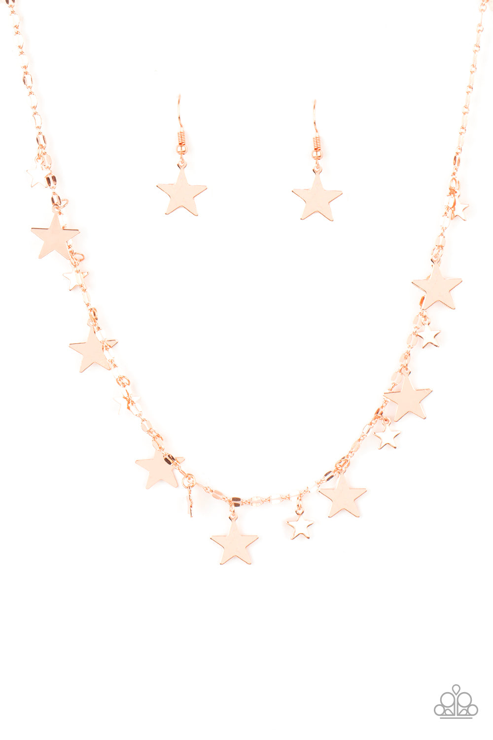 Starry Shindig - Copper-Jewelry-Just Because Jewels, Paparazzi Accessories-Just Because Jewels