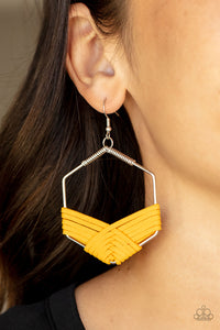 Suede Solstice - Yellow-Jewelry-Paparazzi Accessories, Just Because Jewels-Just Because Jewels