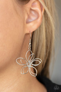 Flower Garden Fashionista - Silver-Jewelry-Just Because Jewels, Paparazzi Accessories-Just Because Jewels