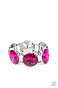 Powerhouse Hustle - Pink-Jewelry-Just Because Jewels, Paparazzi Accessories-Just Because Jewels