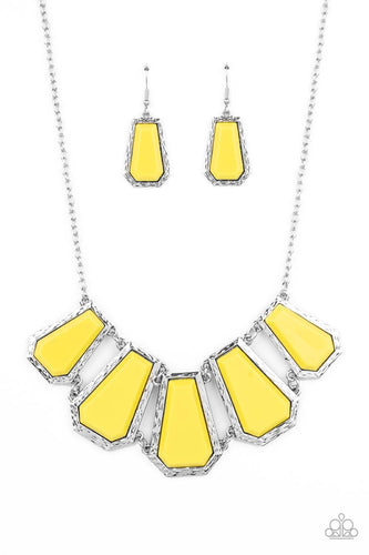 Stellar Heiress - Yellow-Jewelry-Paparazzi Accessories, Just Because Jewels-Just Because Jewels