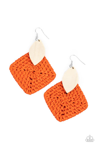 Sabbatical WEAVE - Orange-Jewelry-Paparazzi Accessories-Just Because Jewels