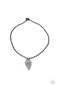 Get Your ARROWHEAD in the Game - Black-Jewelry-Just Because Jewels, Paparazzi Accessories-Just Because Jewels