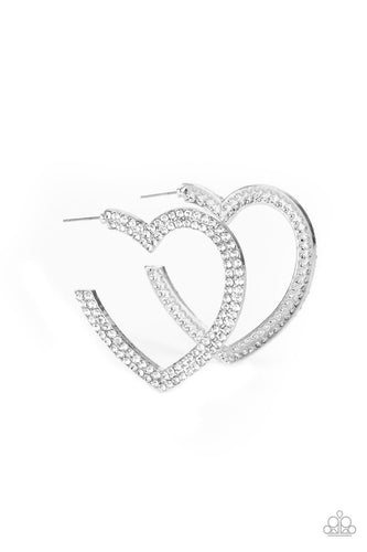 AMORE to Love - White-Jewelry-Just Because Jewels, Paparazzi Accessories-Just Because Jewels