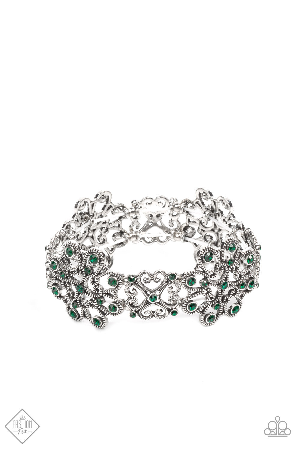 Regal Recognition - Green-Jewelry-Just Because Jewels, Paparazzi Accessories-Just Because Jewels