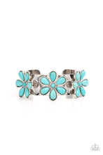 Load image into Gallery viewer, Desert Flower Patch - Blue-Jewelry-Just Because Jewels, Paparazzi Accessories-Just Because Jewels