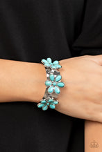 Load image into Gallery viewer, Desert Flower Patch - Blue-Jewelry-Just Because Jewels, Paparazzi Accessories-Just Because Jewels