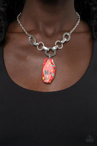 Mystical Mineral - Red-Jewelry-Paparazzi Accessories, Just Because Jewels-Just Because Jewels