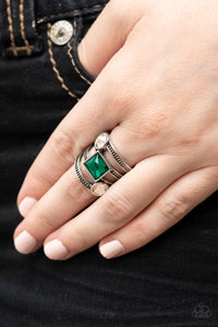 Galactic Governess - Green-Jewelry-Paparazzi Accessories, Just Because Jewels-Just Because Jewels