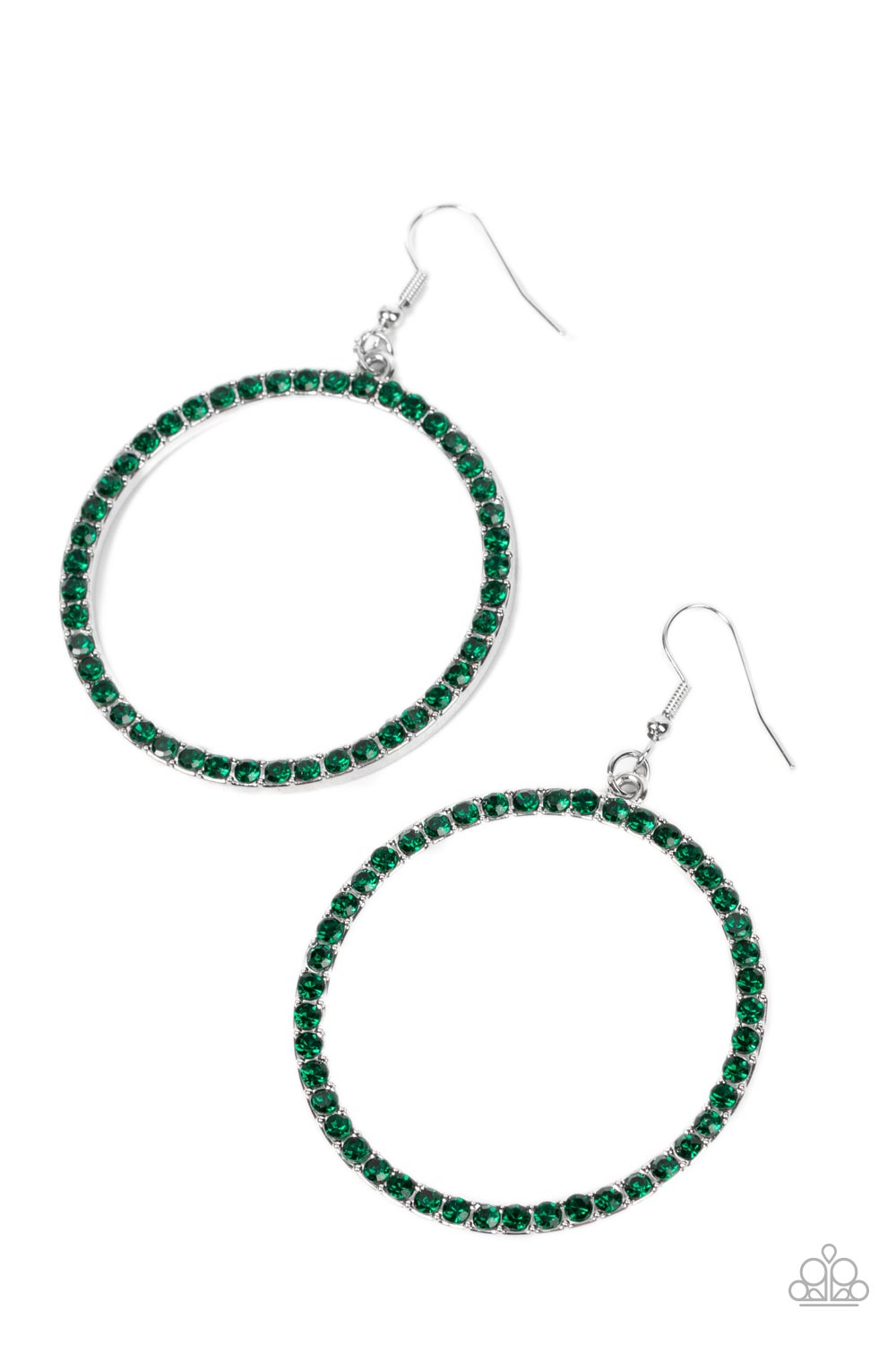 Head-Turning Halo - Green-Jewelry-Paparazzi Accessories, Just Because Jewels-Just Because Jewels