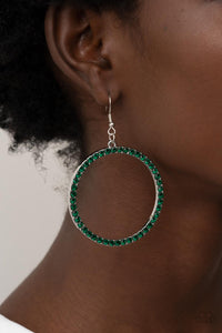 Head-Turning Halo - Green-Jewelry-Paparazzi Accessories, Just Because Jewels-Just Because Jewels