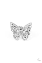 Load image into Gallery viewer, Bright-Eyed Butterfly - White-Jewelry-Paparazzi Accessories, Just Because Jewels-Just Because Jewels