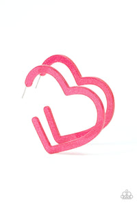 Heart-Throbbing Twinkle - Pink-Jewelry-Just Because Jewels, Paparazzi Accessories-Just Because Jewels