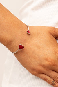 Unrequited Love - Red-Jewelry-Just Because Jewels, Paparazzi Accessories-Just Because Jewels