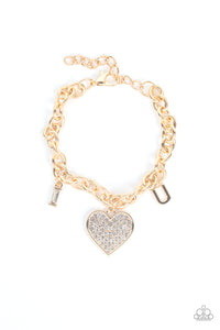 Declaration of Love - Gold-Jewelry-Just Because Jewels, Paparazzi Accessories-Just Because Jewels