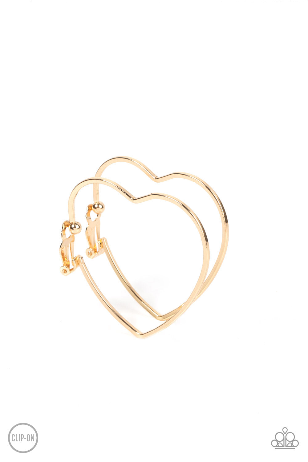 Harmonious Hearts - Gold-Jewelry-Just Because Jewels, Paparazzi Accessories-Just Because Jewels