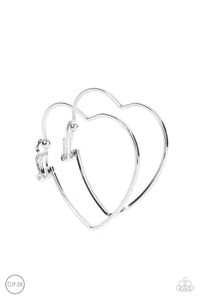 Harmonious Hearts - Silver-Jewelry-Just Because Jewels, Paparazzi Accessories-Just Because Jewels