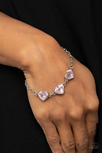 Little Heartbreaker - Pink-Jewelry-Just Because Jewels, Paparazzi Accessories-Just Because Jewels