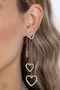 Falling In Love - Gold-Jewelry-Just Because Jewels, Paparazzi Accessories-Just Because Jewels