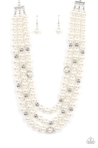 Needs No Introduction - White-Jewelry-Paparazzi Accessories, Just Because Jewels-Just Because Jewels