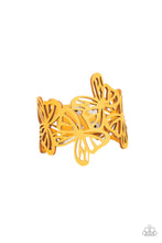 Load image into Gallery viewer, Butterfly Breeze - Yellow-Jewelry-Paparazzi Accessories, Just Because Jewels-Just Because Jewels