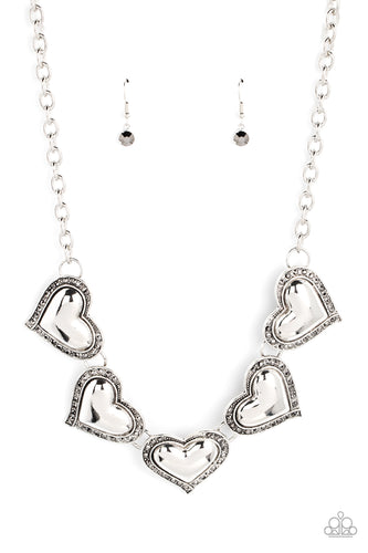 Kindred Hearts - Silver-Jewelry-Paparazzi Accessories, Just Because Jewels-Just Because Jewels