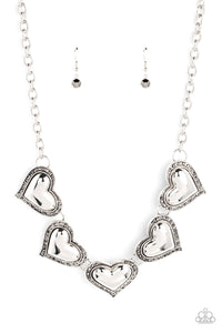 Kindred Hearts - Silver-Jewelry-Paparazzi Accessories, Just Because Jewels-Just Because Jewels