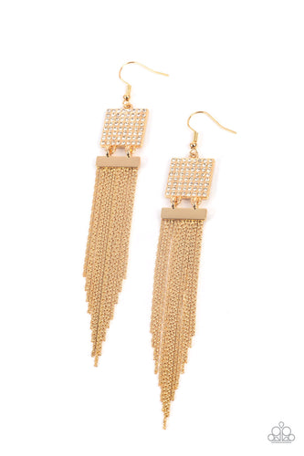 Dramatically Deco - Gold-Jewelry-Paparazzi Accessories-Just Because Jewels