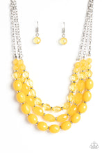 Load image into Gallery viewer, Tropical Hideaway - Yellow-Jewelry-Paparazzi Accessories, Just Because Jewels-Just Because Jewels