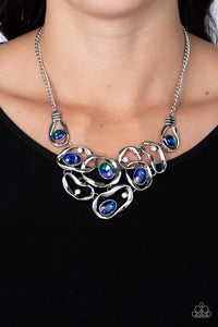 Warp Speed - Blue-Jewelry-Paparazzi Accessories, Just Because Jewels-Just Because Jewels