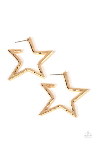 All-Star Attitude - Gold-Jewelry-Paparazzi Accessories, Just Because Jewels-Just Because Jewels