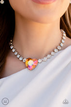 Load image into Gallery viewer, Heart in My Throat - Orange-Jewelry-Just Because Jewels, Paparazzi Accessories-Just Because Jewels