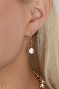 Heart in My Throat - Gold-Jewelry-Paparazzi Accessories, Just Because Jewels-Just Because Jewels