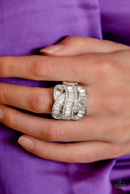 Load image into Gallery viewer, Six-Figure Flex - White-Jewelry-Just Because Jewels, Paparazzi Accessories-Just Because Jewels