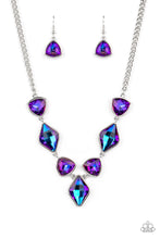 Load image into Gallery viewer, Glittering Geometrics - Purple-Jewelry-Paparazzi Accessories, Just Because Jewels-Just Because Jewels