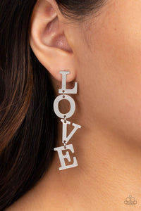 L-O-V-E - Silver-Jewelry-Paparazzi Accessories, Just Because Jewels-Just Because Jewels