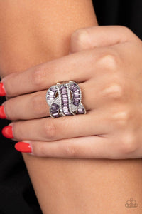 Six-Figure Flex - Purple-Jewelry-Paparazzi Accessories, Just Because Jewels-Just Because Jewels