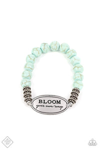 Bedouin Bloom - Blue-Jewelry-Just Because Jewels, Paparazzi Accessories-Just Because Jewels