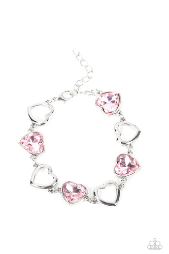 Sentimental Sweethearts - Pink-Jewelry-Paparazzi Accessories, Just Because Jewels-Just Because Jewels