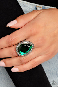 Illuminated Icon - Green-Jewelry-Paparazzi Accessories, Just Because Jewels-Just Because Jewels