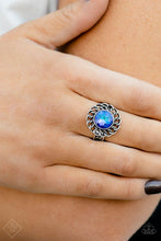 Load image into Gallery viewer, Round Table Runway - Blue-Jewelry-Paparazzi Accessories, Just Because Jewels-Just Because Jewels